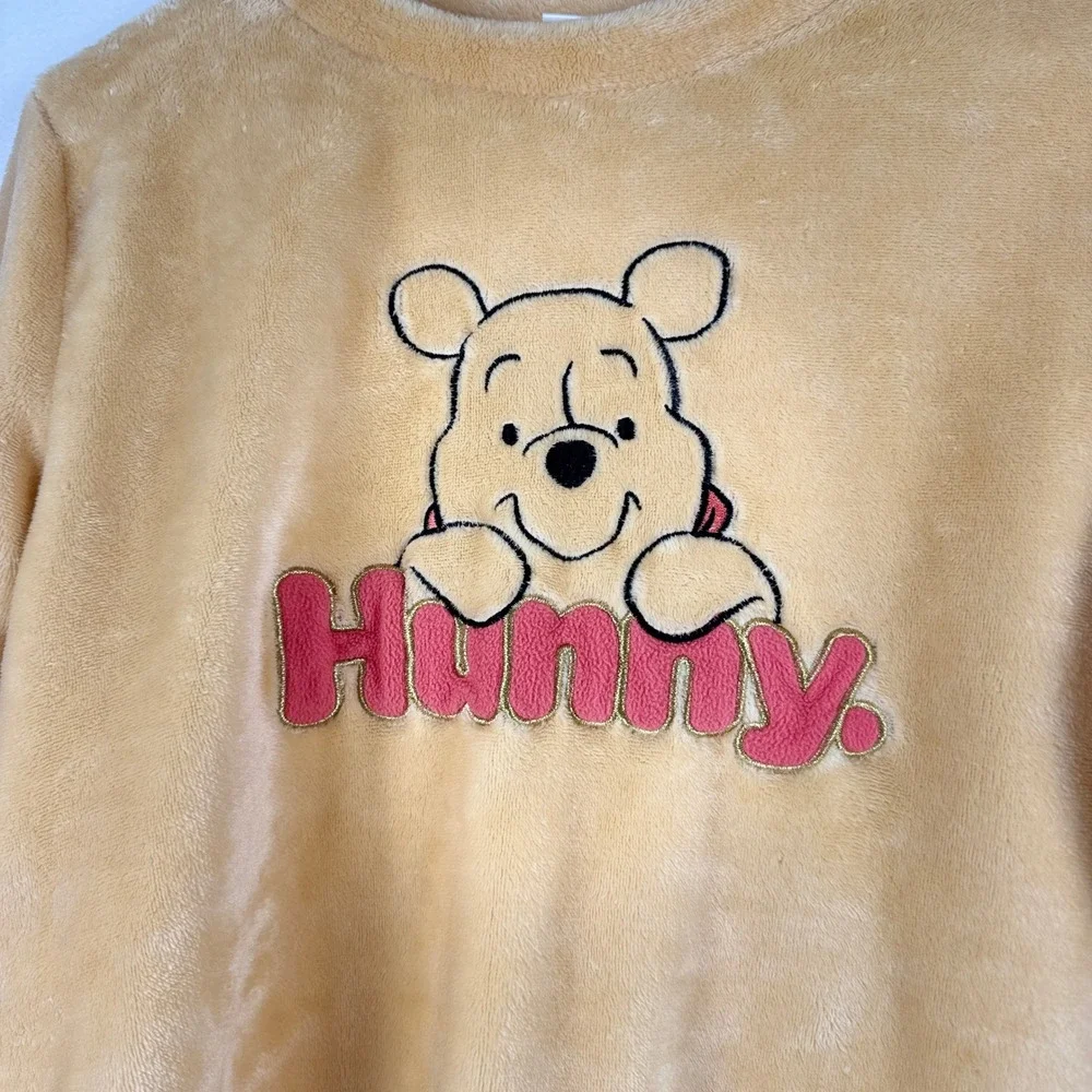 Disney Winnie the Pooh Hunny Plush Pajama Top‎ Sleepwear Women's M - Picture 11 of 12